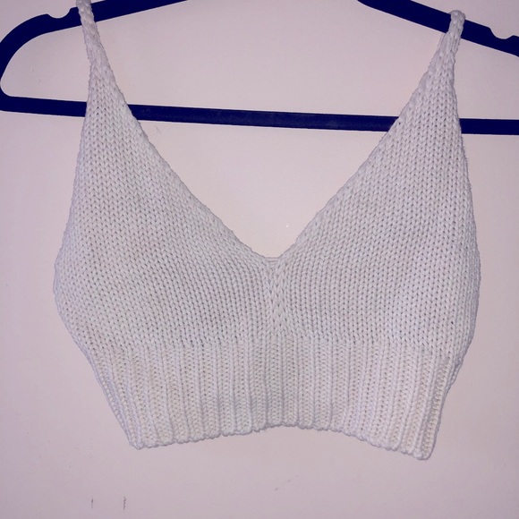 Crochet knit crop tank - Picture 2 of 3